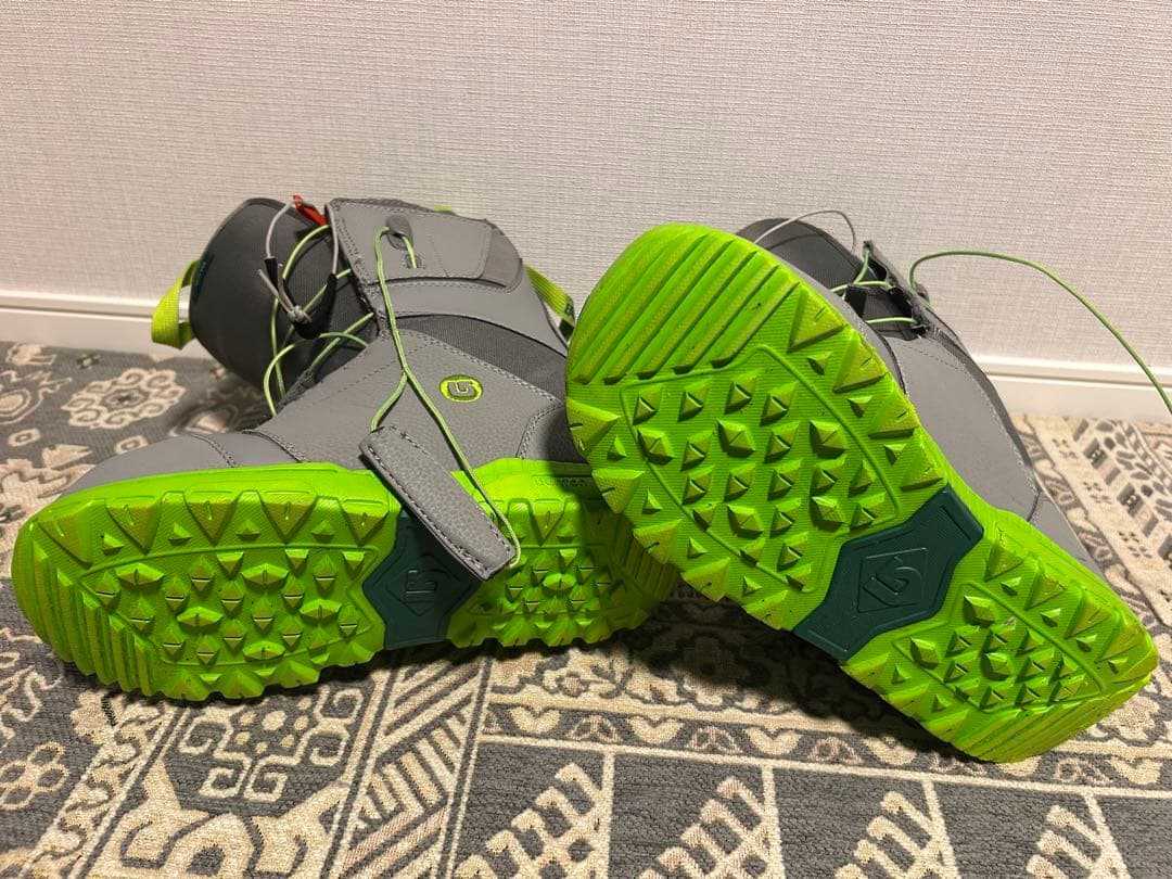 スノーボード BURTON BOOTS MOTO GRAY/GREEN(motogrey)
