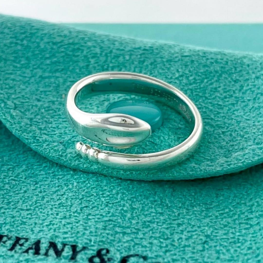 ティファニー 14号 スネーク リング エルサペレッティ シルバー P67fe