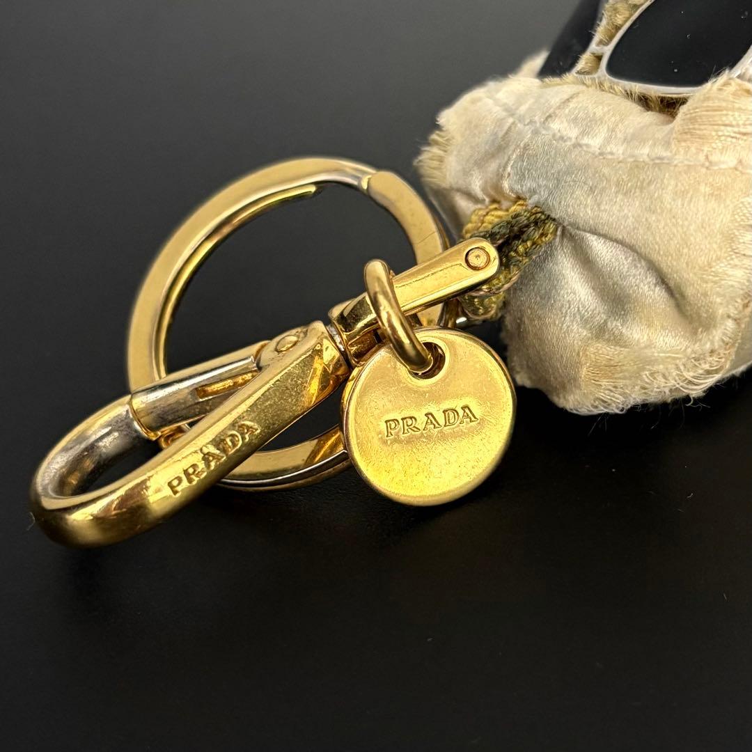 希少 レア PRADA プラダ テディベア キーホルダー キーリング サングラス
