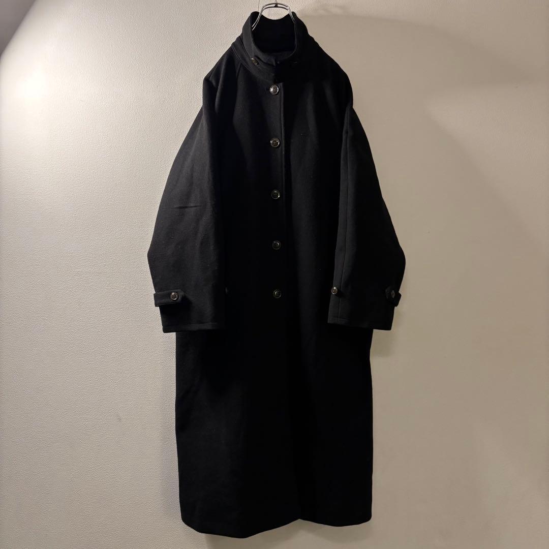 オーバーサイズ スタンドカラー y2k ブラック チェスターコート ミリタリー