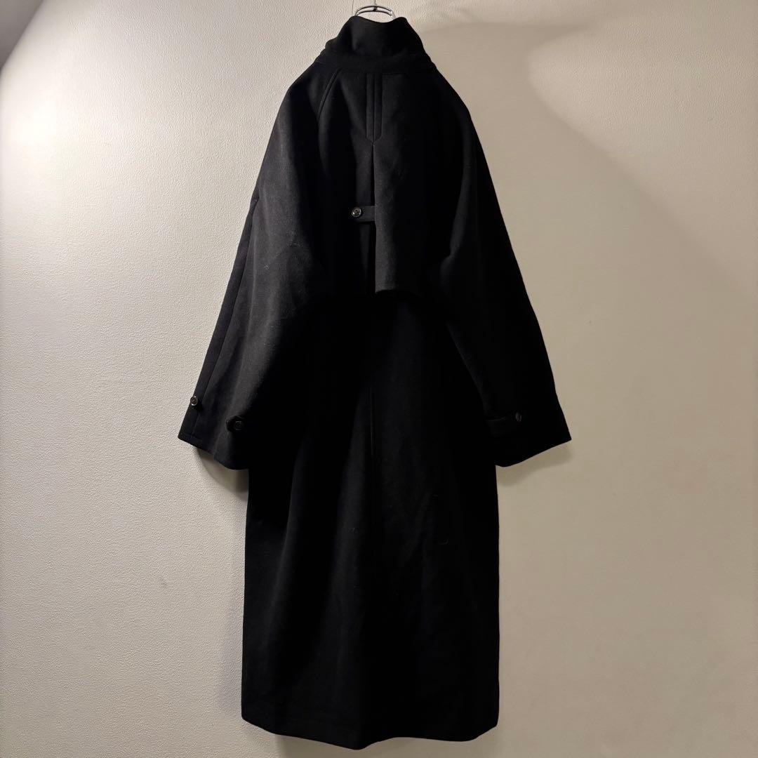 オーバーサイズ スタンドカラー y2k ブラック チェスターコート ミリタリー