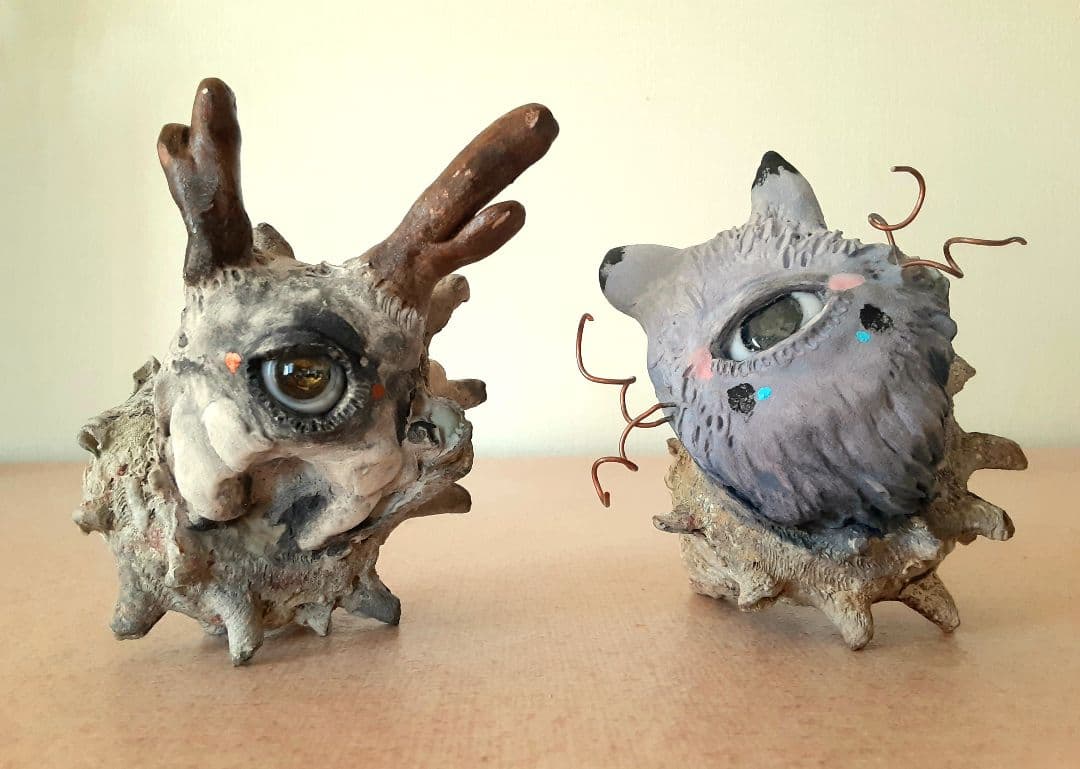 オーダーページです。　粘土アート　ハンドメイド　ギフト　プレゼント　目玉　置物