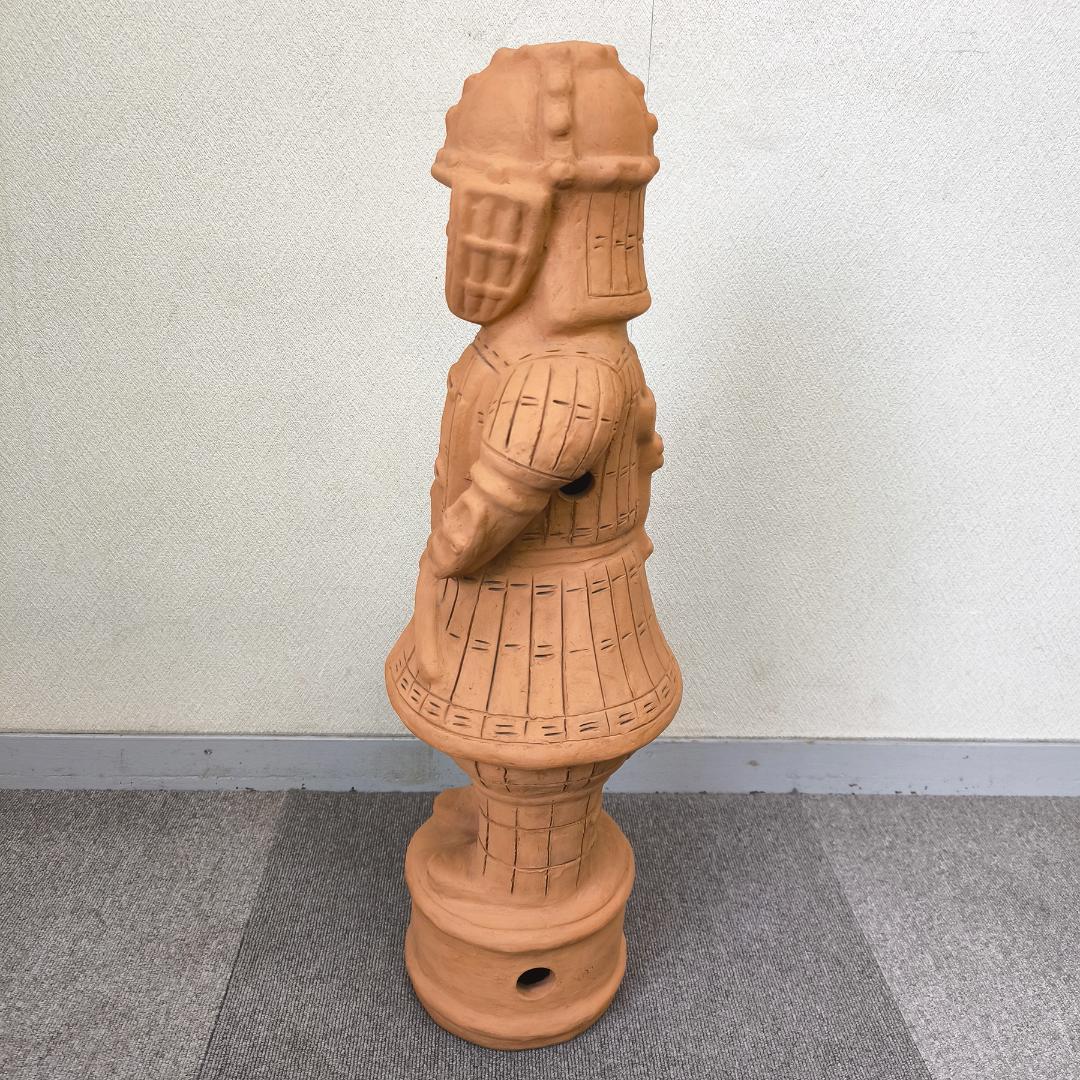 はにわ 埴輪 挂甲武人像 人物形像 武装男子像 レプリカ 素焼き（約）高さ65㎝