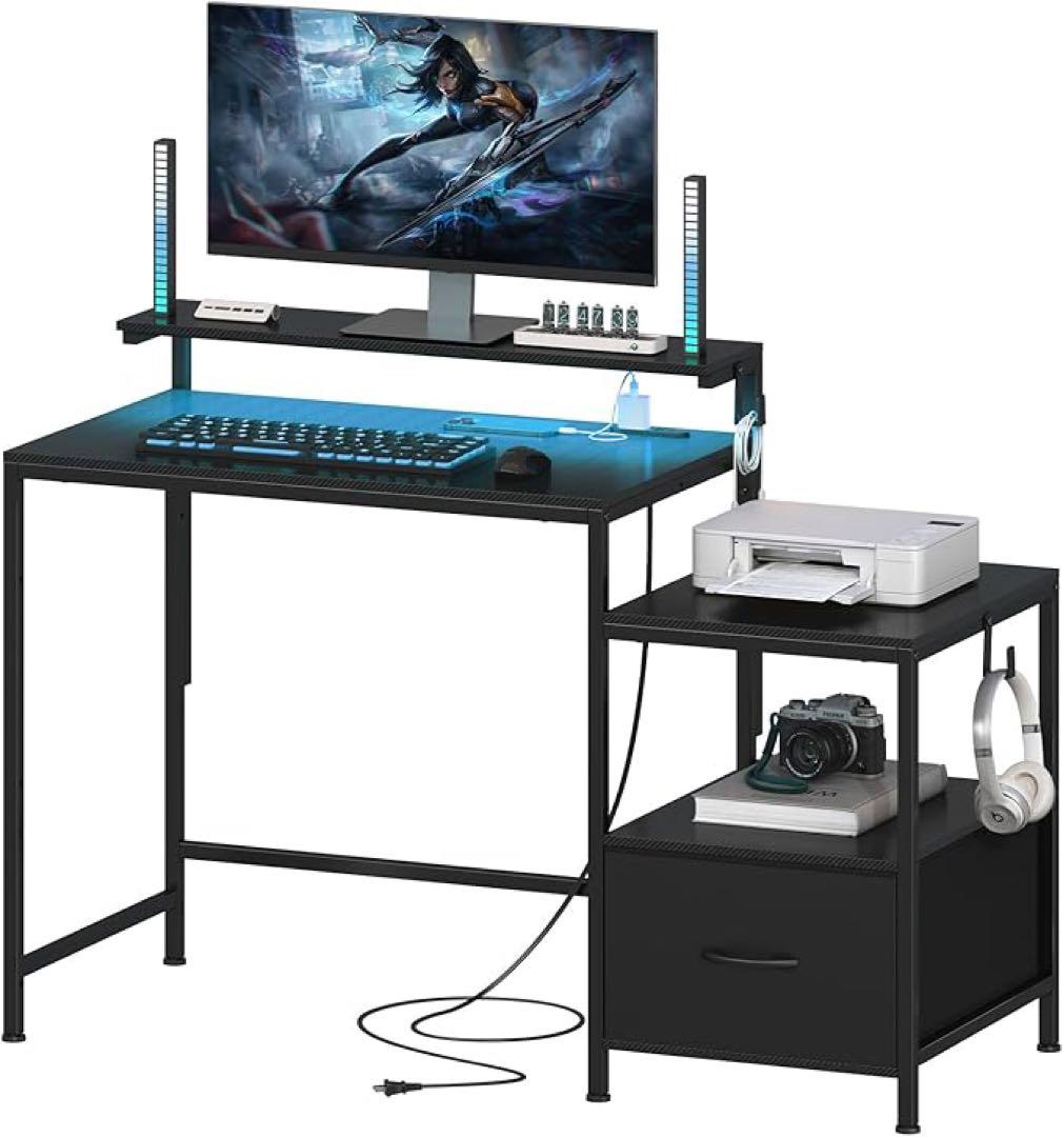 ⭐️⭐️ パソコンデスク 幅120奥行き48高さ72cm プリンター台付