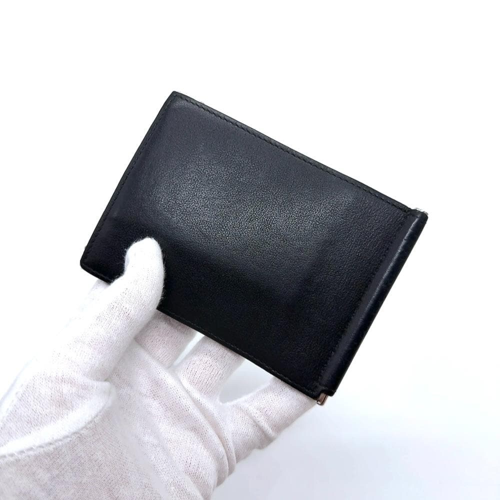 ◇カルティエ◇レザー/マストドゥカルティエ/マネークリップ/ブラック