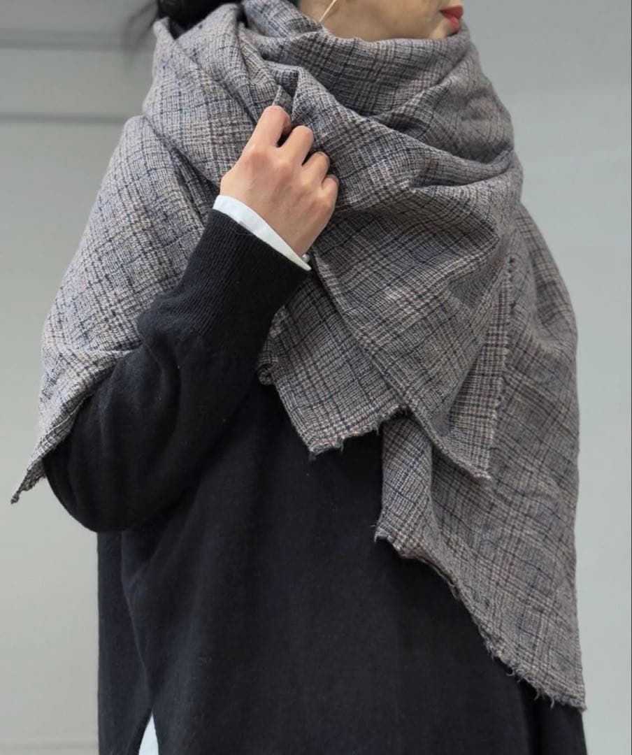 Veritecoeur グレンチェックストール　新品