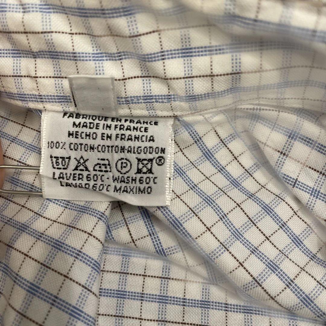 HERMES セリエ チェック柄 長袖シャツ　エルメス