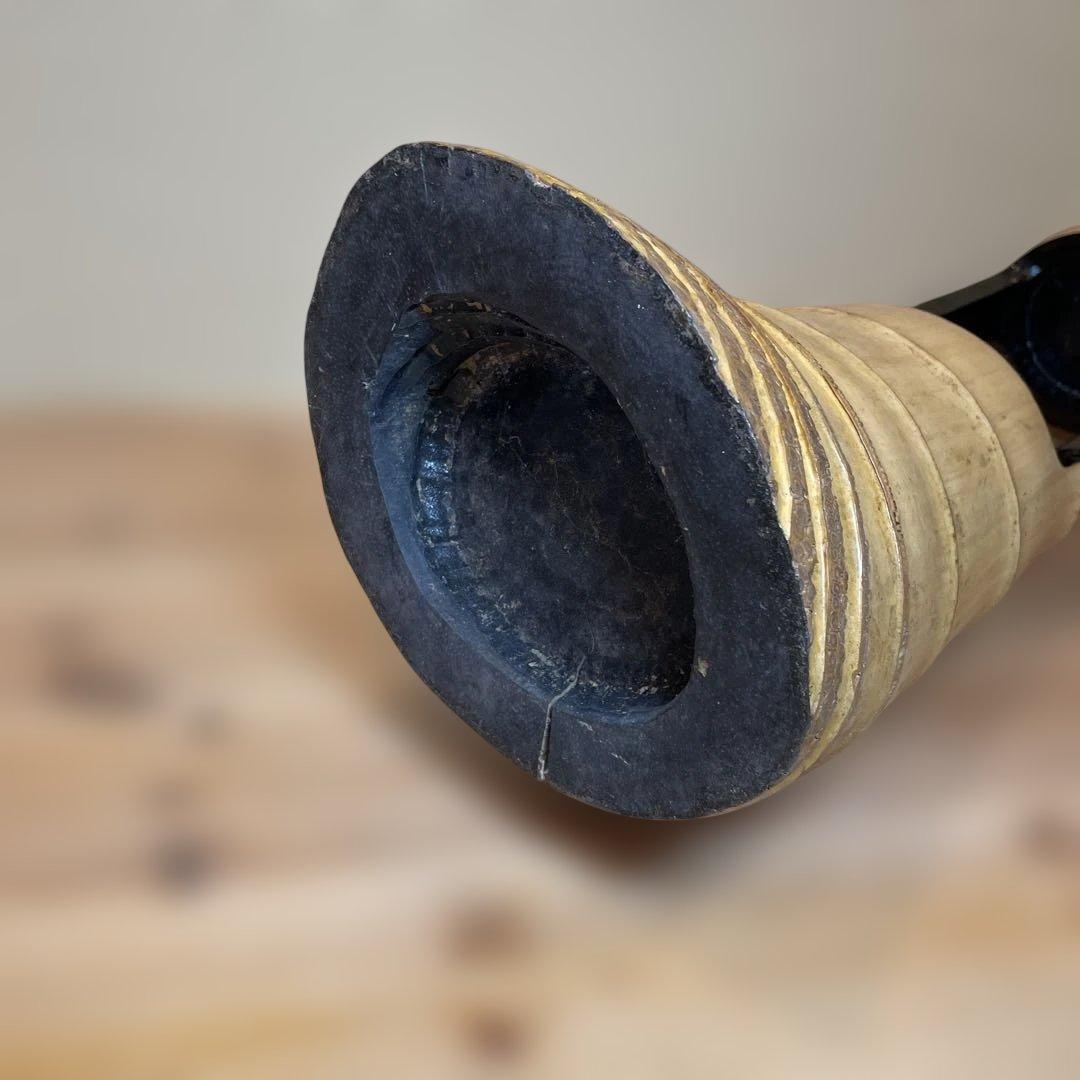 特大 年代物 根付竹製花生け