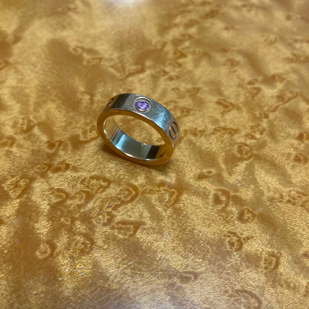 カルティエ　ラブ　ピンクサファイア　9号