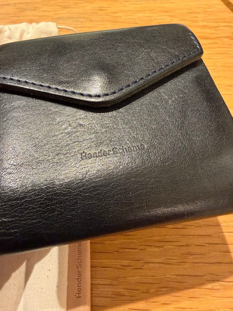 Hender Scheme エンダースキーマ　flap wallet ネイビー