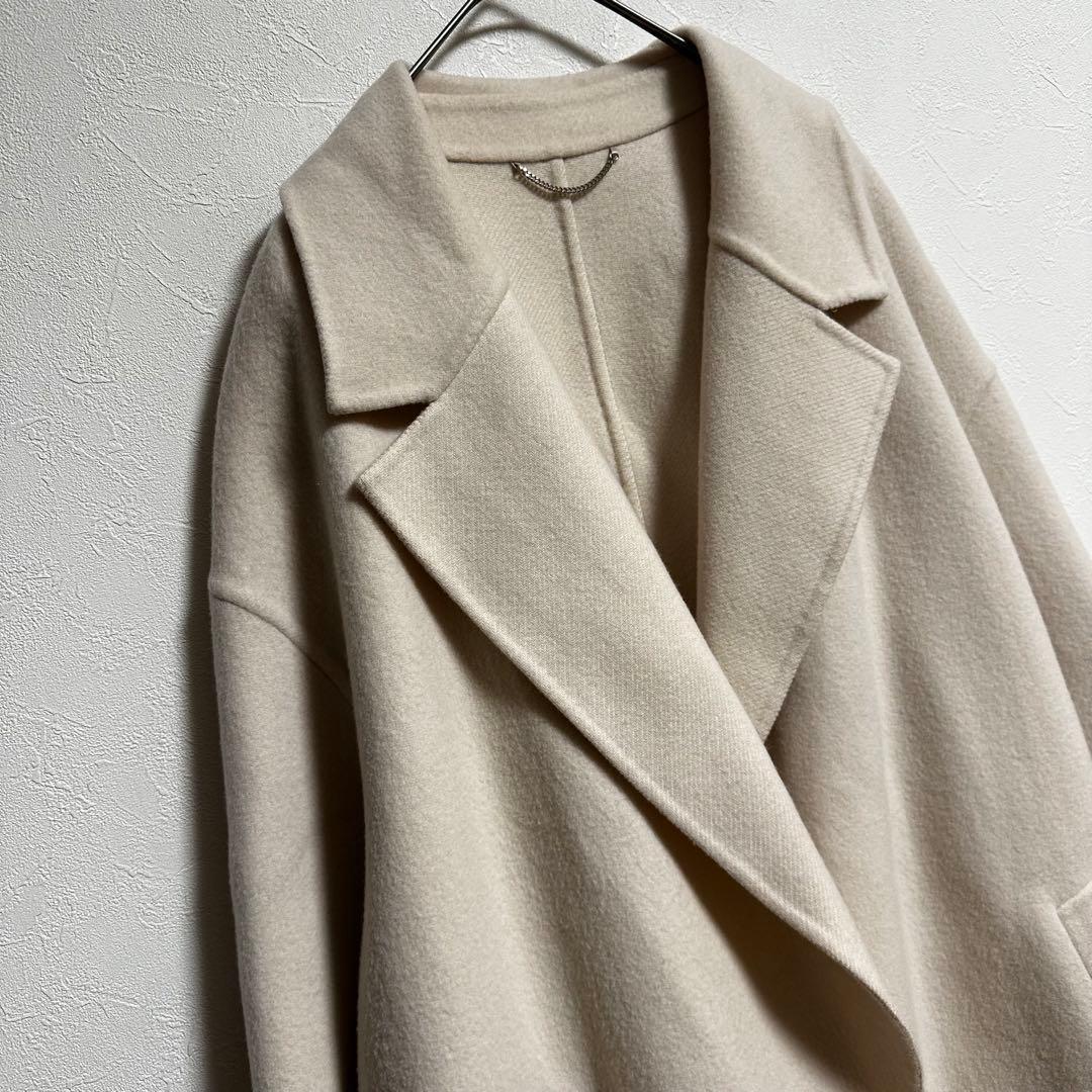 【23区　otonaMUSE掲載】 MANTECOリバー ロング コート　ウール