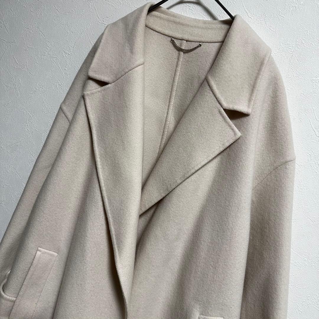 【23区　otonaMUSE掲載】 MANTECOリバー ロング コート　ウール