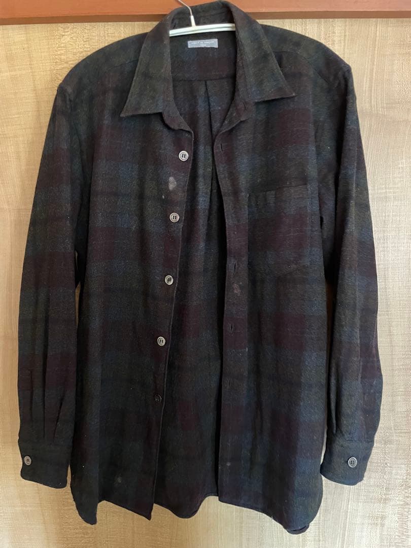 COMME des GARÇONS HOMME チェック柄長袖シャツ