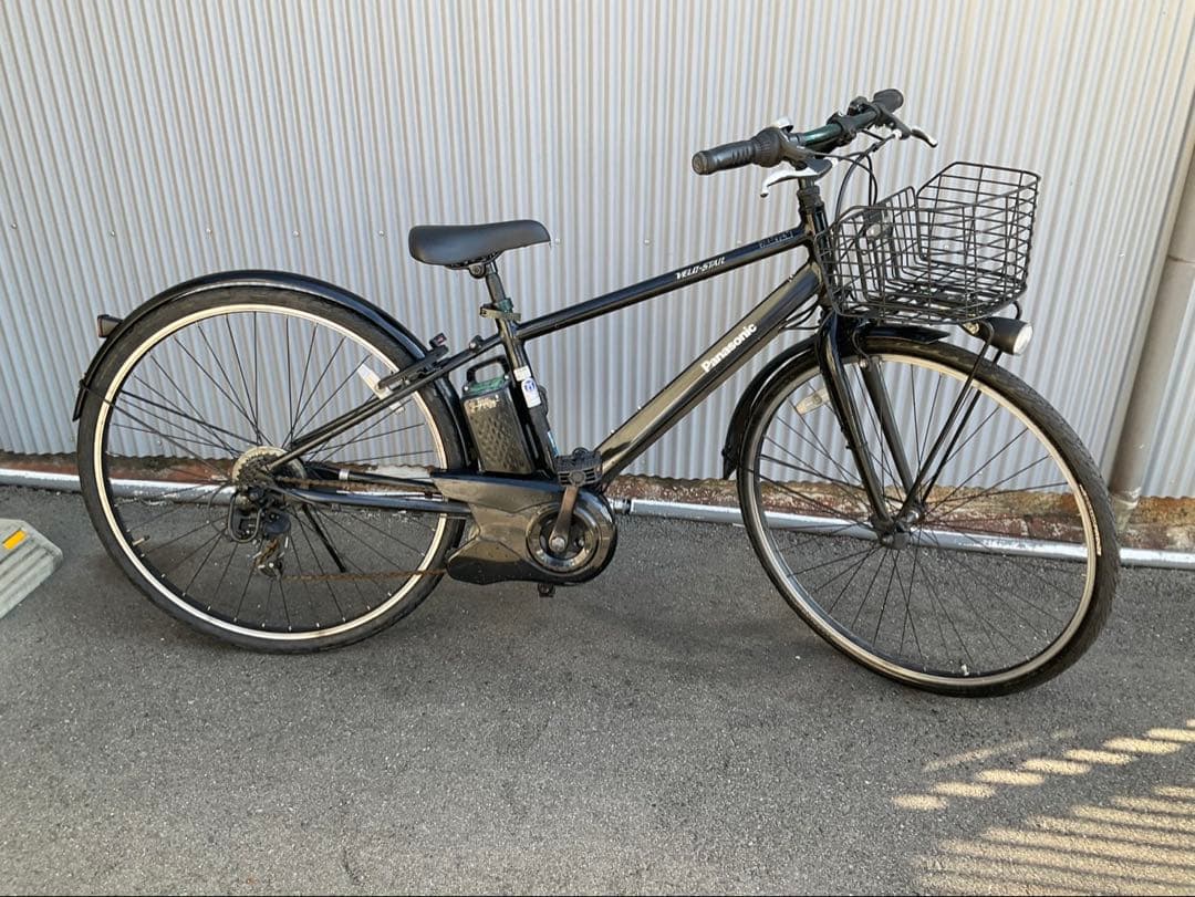 パナソニック最新機種電動アシスト自転車ベロスター700c×350ブラックアルミ
