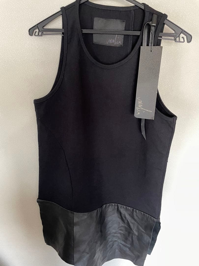 memhimメンヒムレザー使いタンクトップ新品