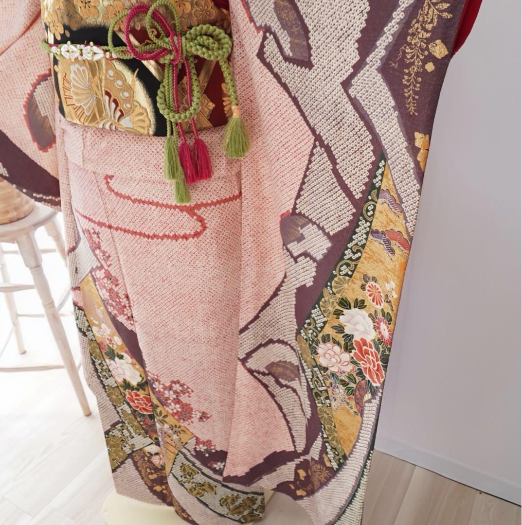 振袖　379F フルセット 5点セット　正絹 すべて正絹