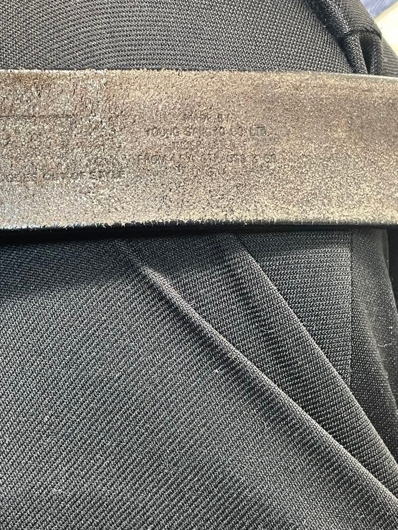 希少　Levi’s オールドレザー　レザーベルト 本革 ヴィンテージ　ブラック