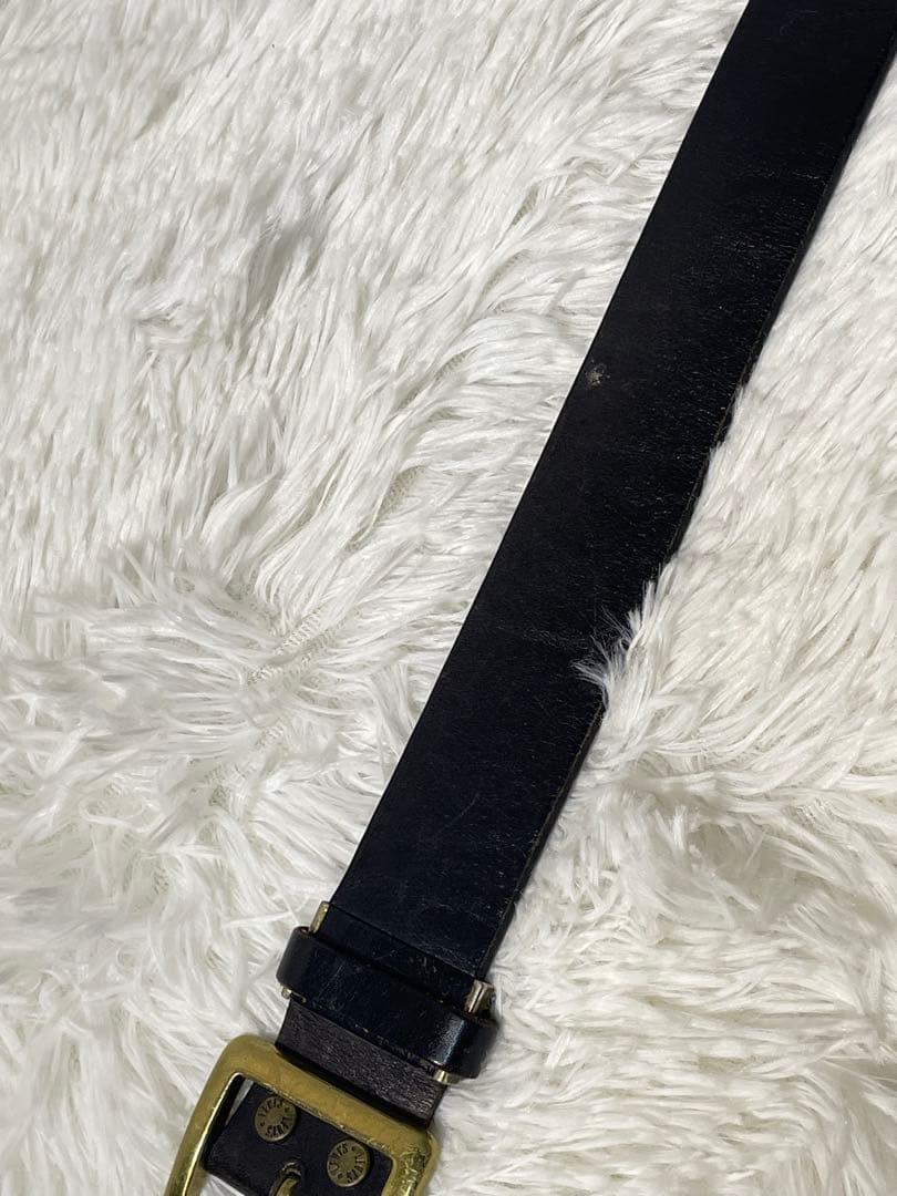 希少　Levi’s オールドレザー　レザーベルト 本革 ヴィンテージ　ブラック