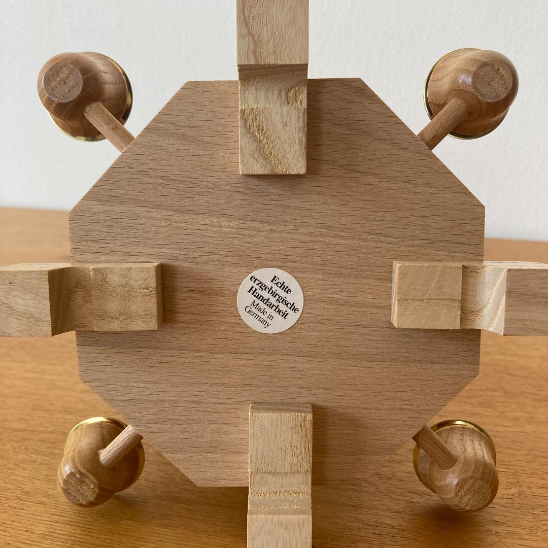 【美品】 ドイツ製 クリスマスピラミッド 聖夜の教会 ウィンドミル