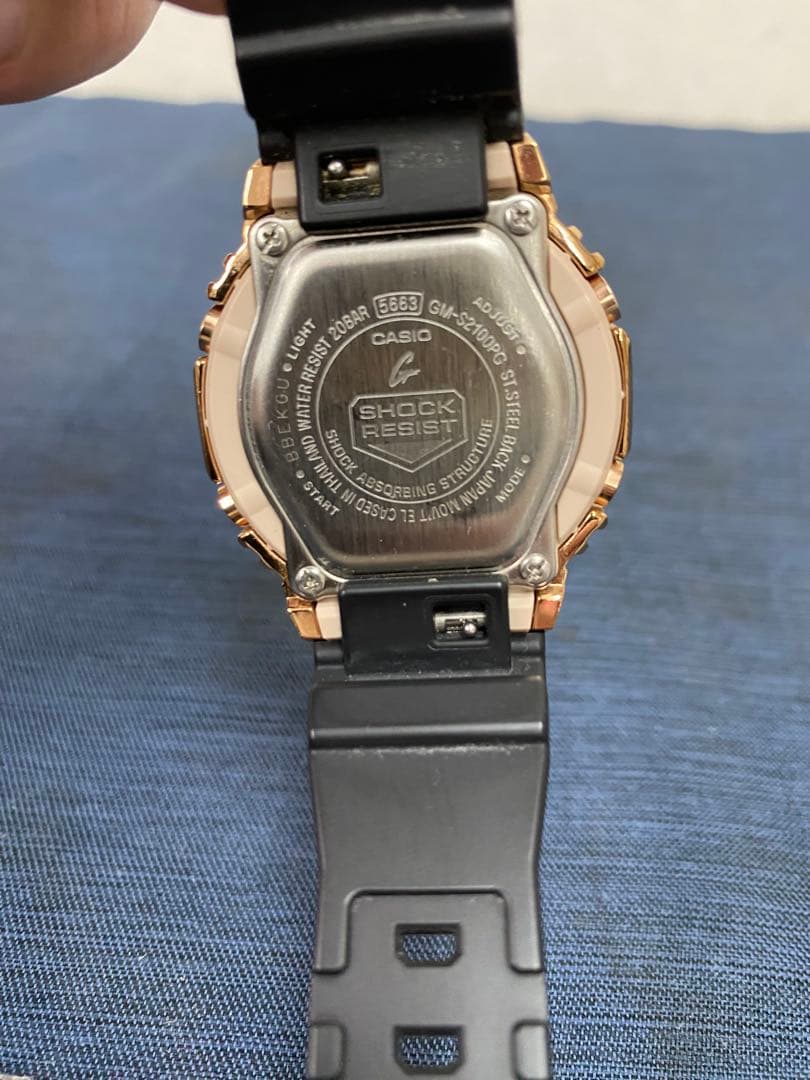 【稼動品】カシオ　G-SHOCK 腕時計 ローズゴールド GM-S2100PG
