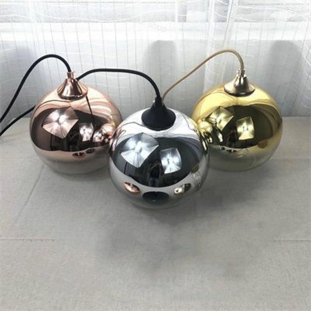 北欧 ペンダントライト(シルバー)×3 引掛シーリング用