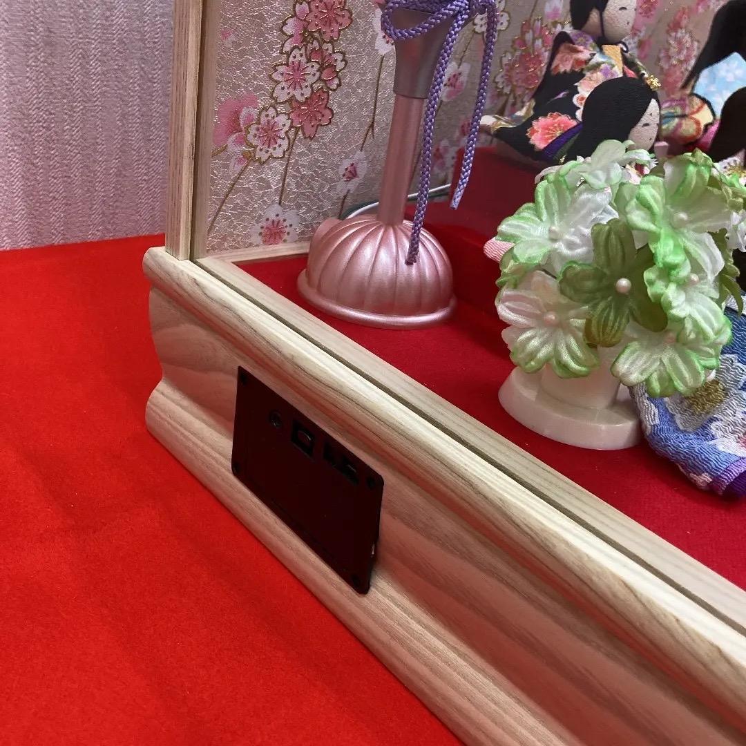 K3 わらべ10人飾り　アクリルケース入り　ほほえみ　雛ケース　雛人形ケース入り