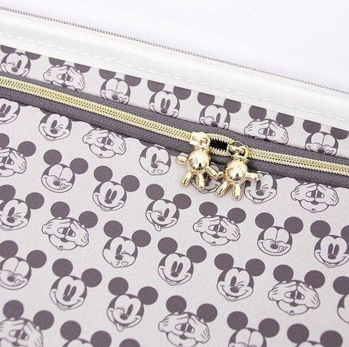 ディズニー スーツケース Mサイズ ジッパータイプ ミッキー ホワイト