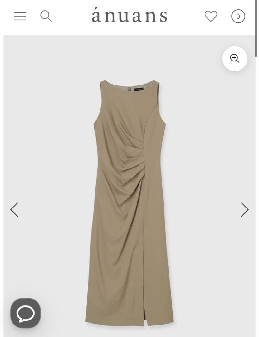 【新品】アニュアンス　アシメタックナローワンピース