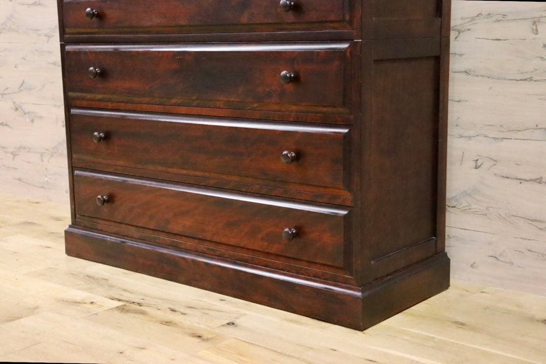 GMGS252○神居民芸 7段チェスト 整理箪笥 整理タンス 衣装箪笥 樺材