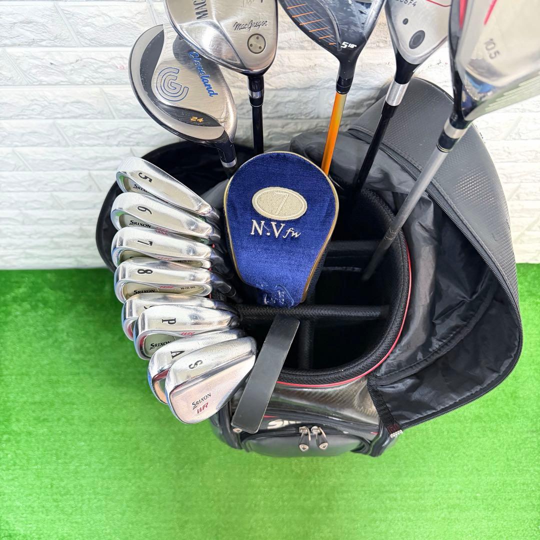 ゴルフセット　豪華　SRIXON ラウンド仕様　メンズ　飛距離抜群　すぐ使える