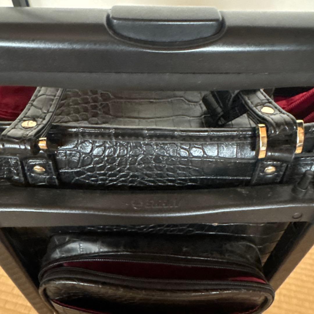 SWANY スワニー クロコ型押し キャリーバッグ 2way