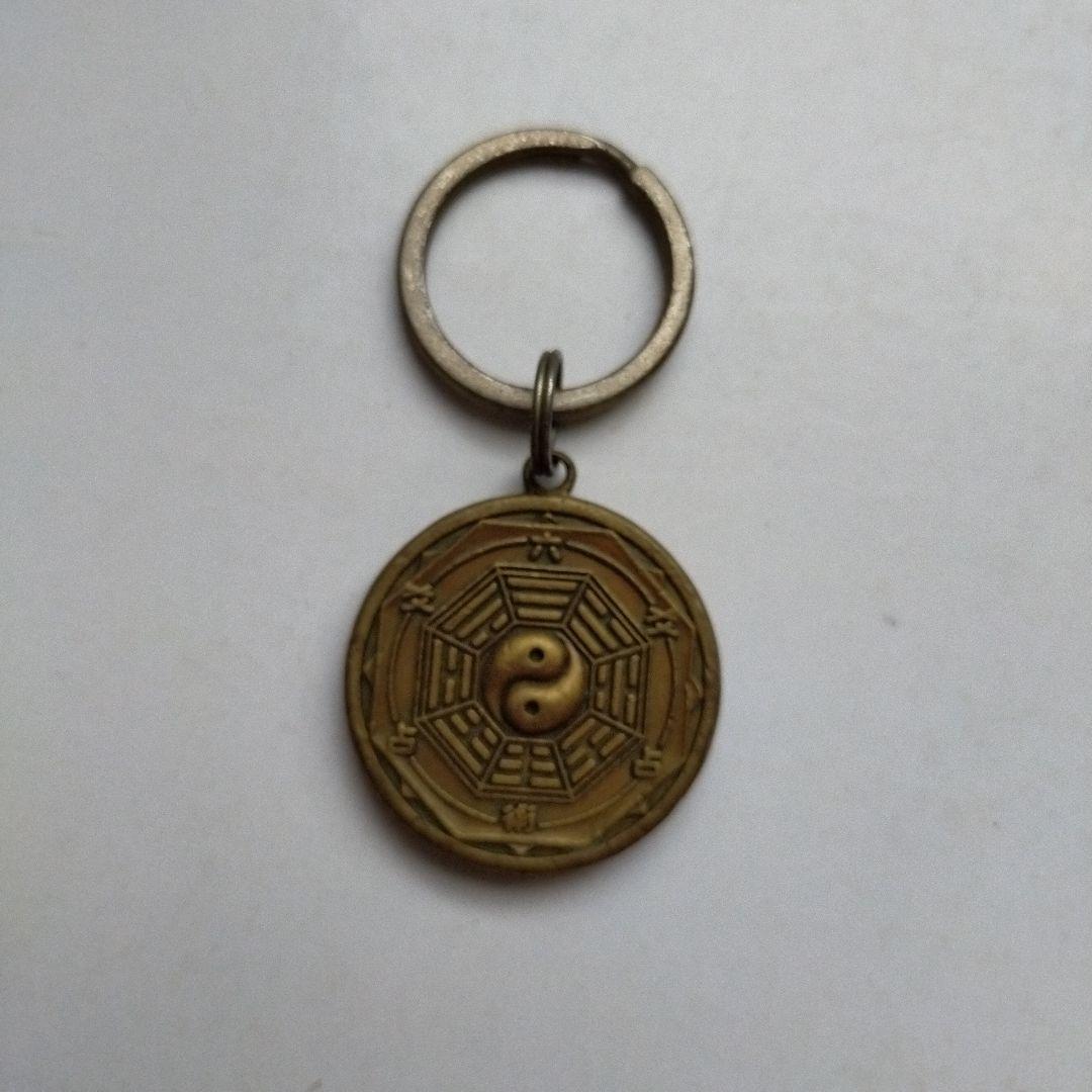 外面太極八卦鏡キーホルダー