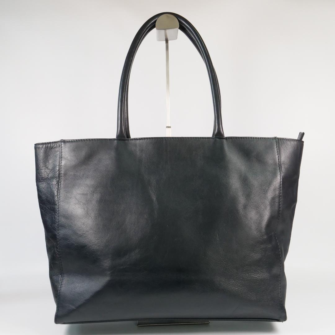 美品✨ ユナイテッドアローズ トートバッグ ダークネイビー レザー A4可