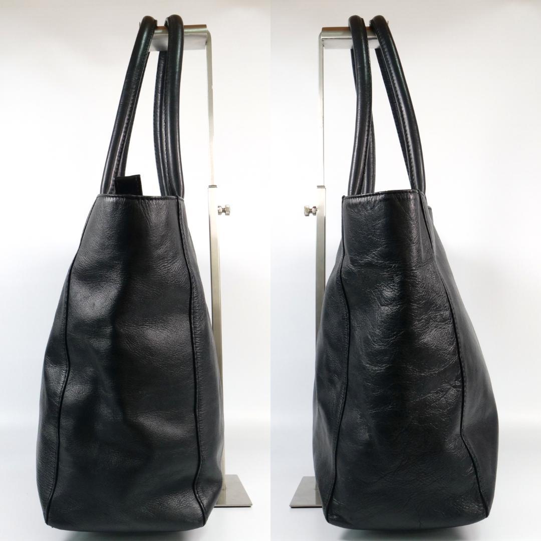 美品✨ ユナイテッドアローズ トートバッグ ダークネイビー レザー A4可