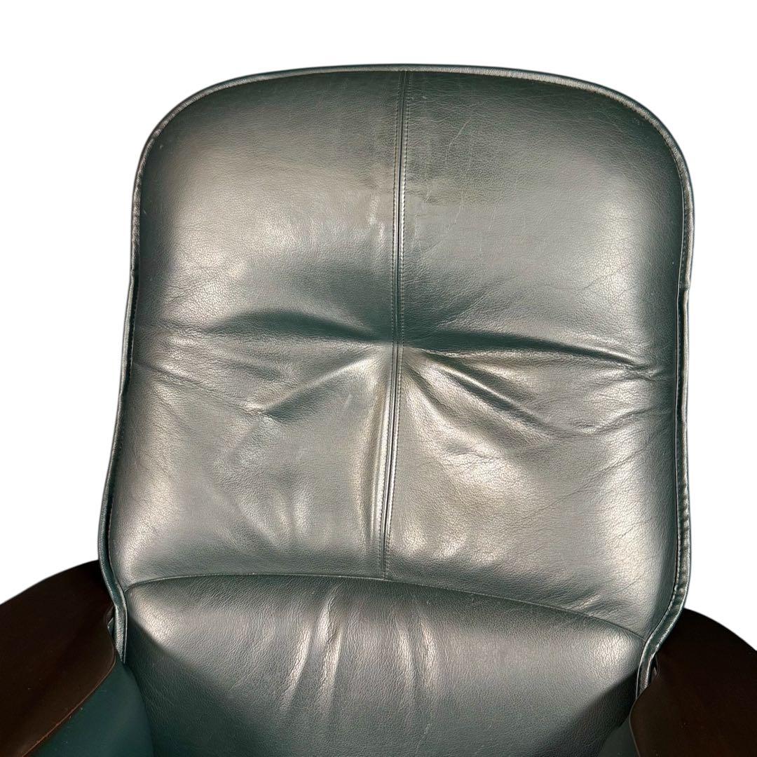 もなみり　本体のみ　HR732 カリモク 本革 リクライニング回転チェア