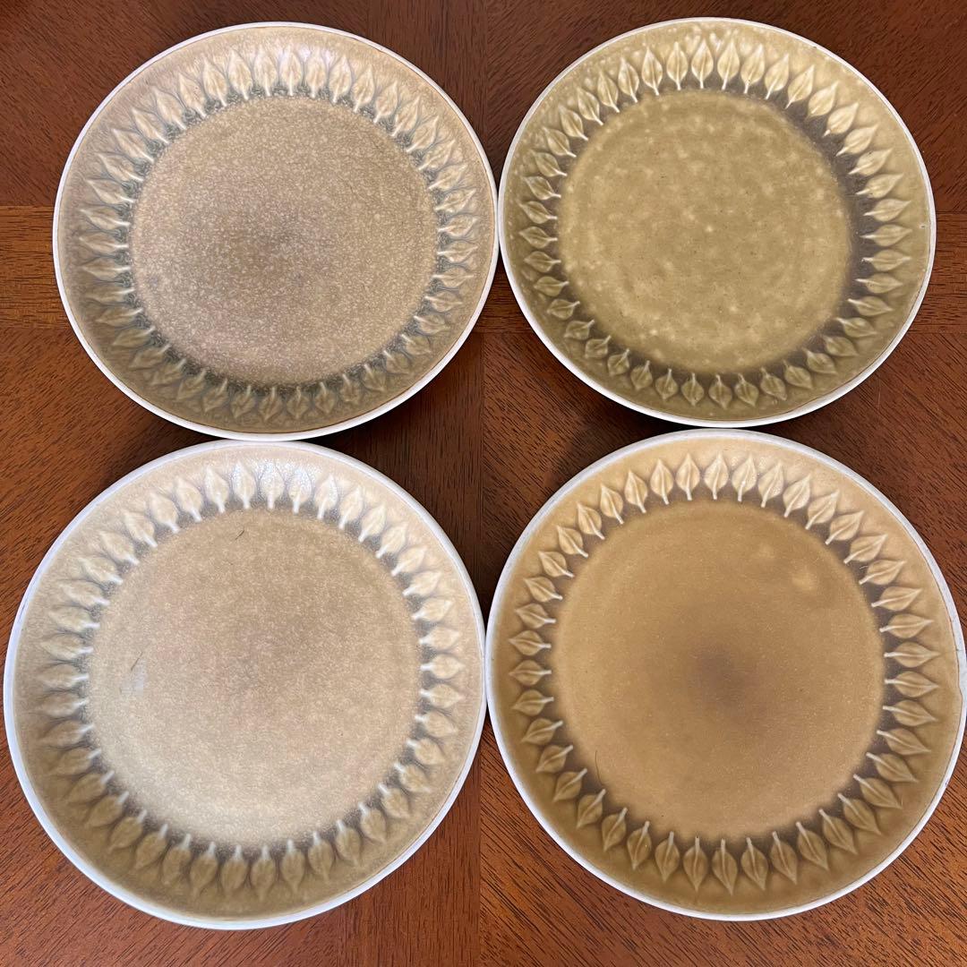 【ビンテージ】クイストゴー★レリーフ★ケーキ皿　4枚