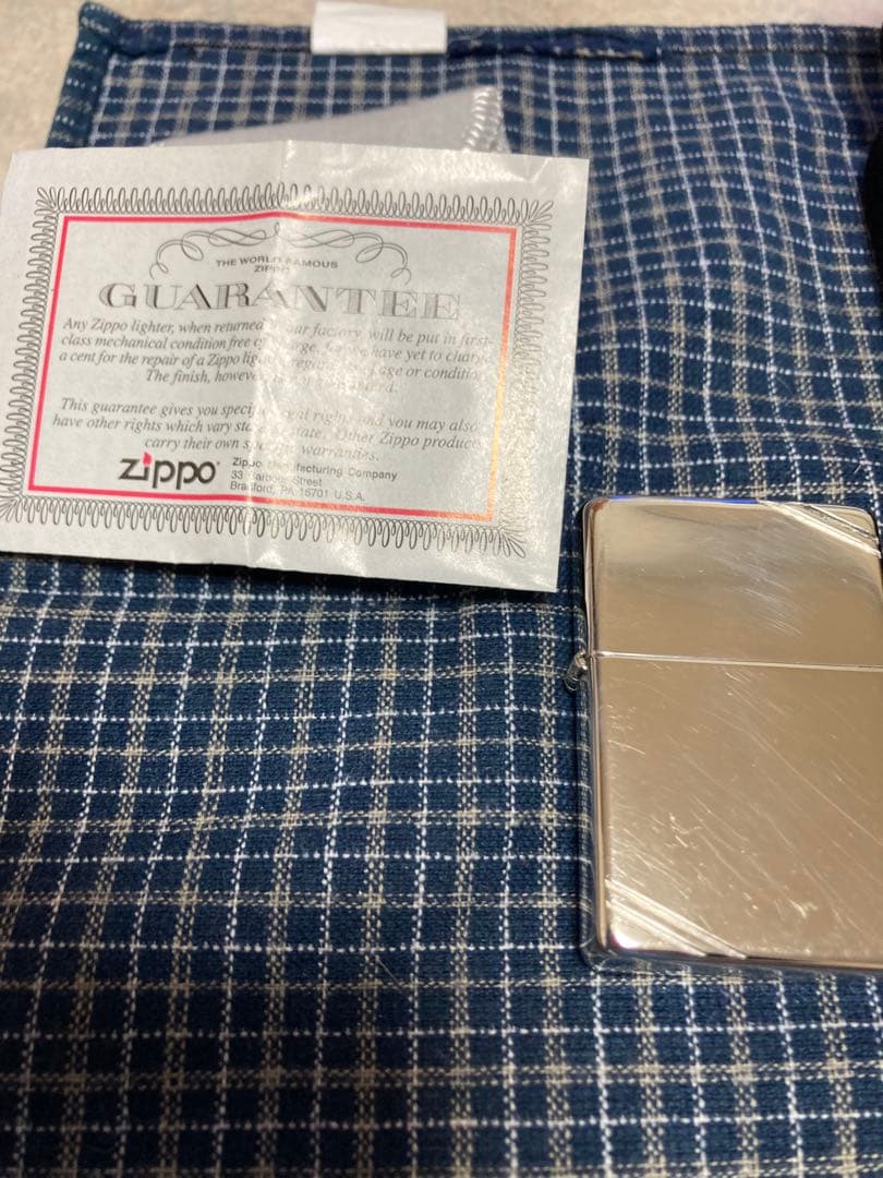 Zippo スターリングシルバー　ダイアゴナルライン Zippo