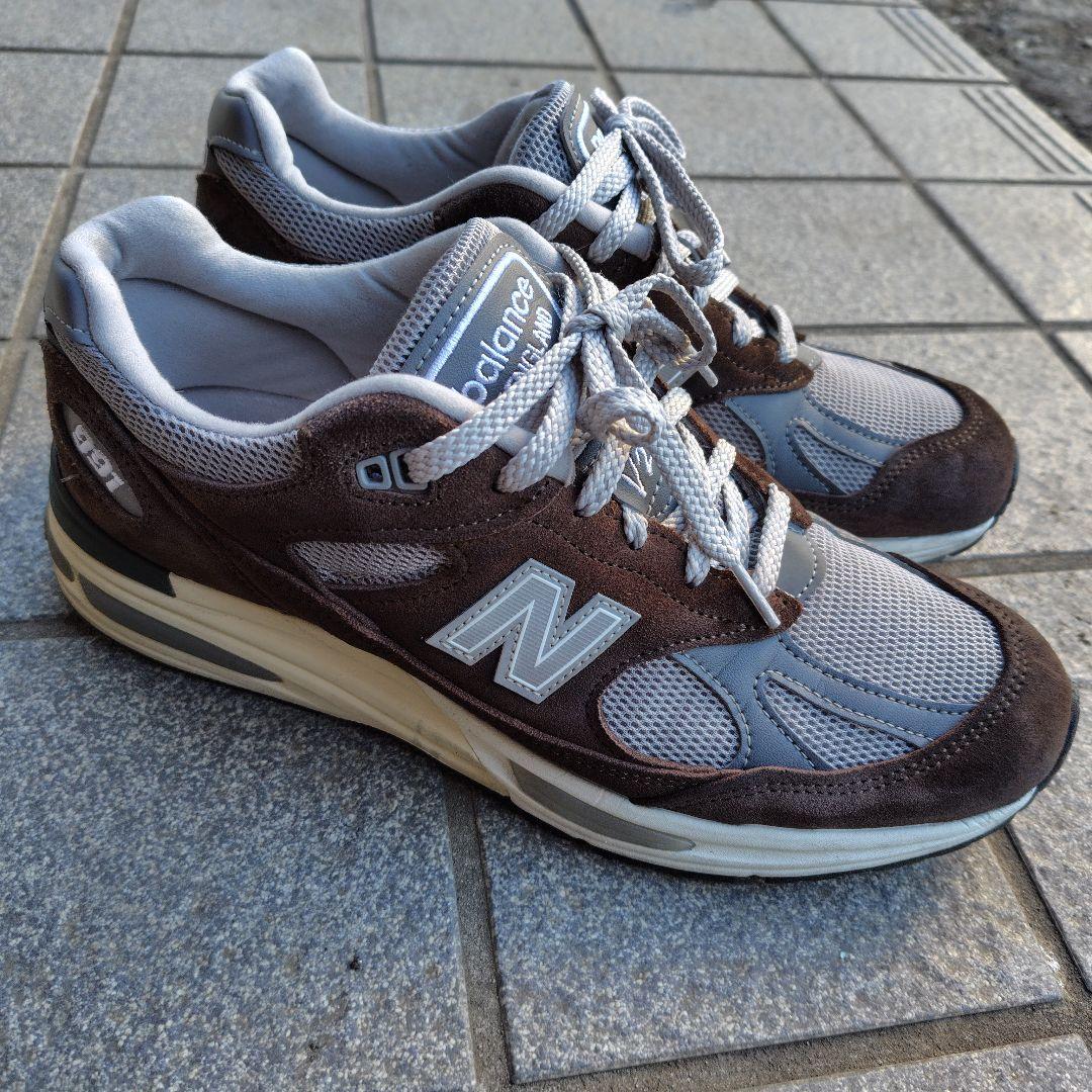 New Balance 991V2 ブラウン/グレー スニーカー