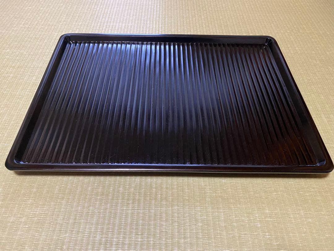 桂　黒漆我谷盆　折敷　№4