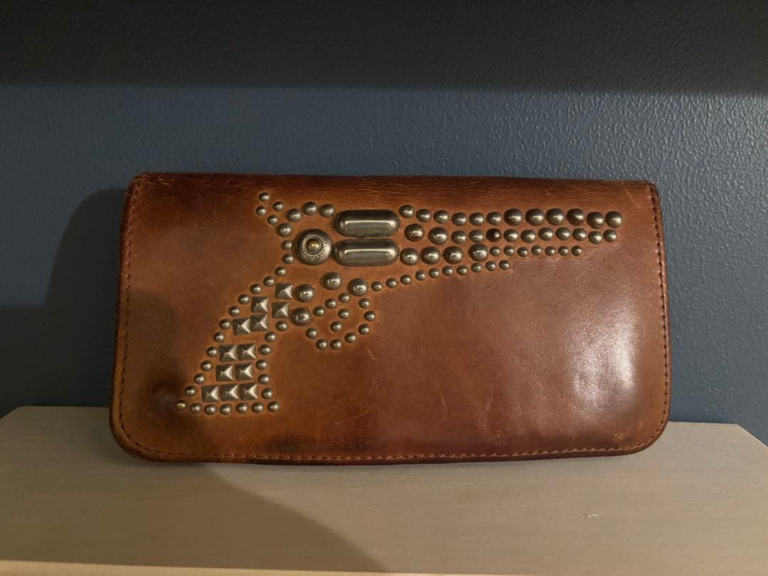 HTC ハリウッドトレーディングカンパニー ロングウォレット　スタッズ