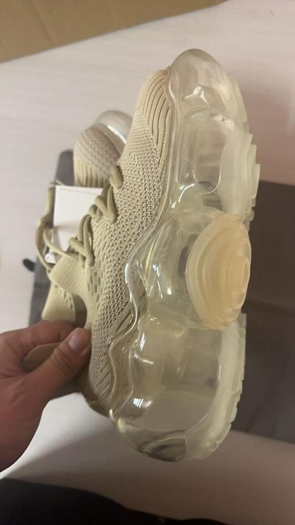 grounds ベージュ ニットアッパー スニーカー 23cm