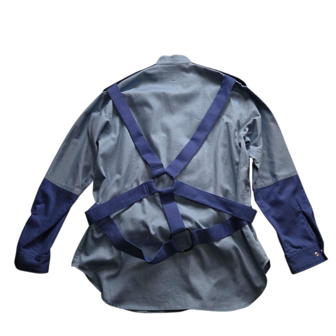 MILK BOY ミルクボーイ パラシュートシャツ パンク y2k ロック 青系