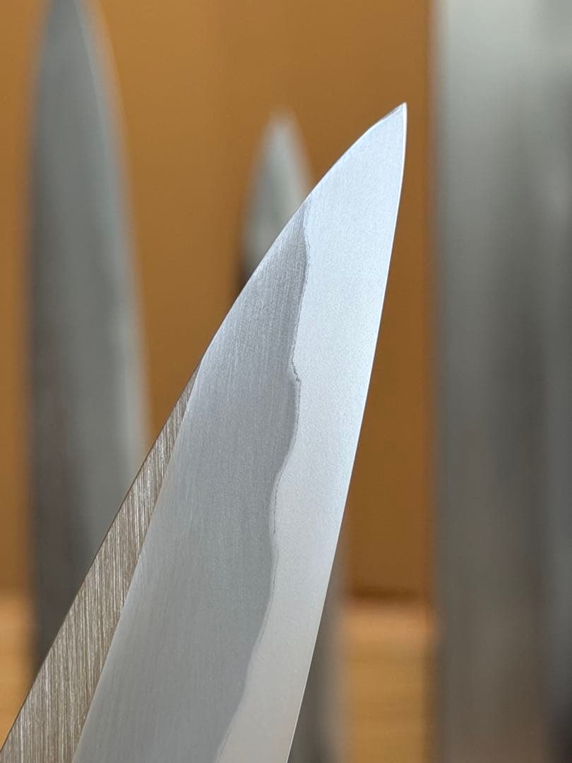 青一鋼 柳刃包丁 尺寸 300㎜ 鞘付き