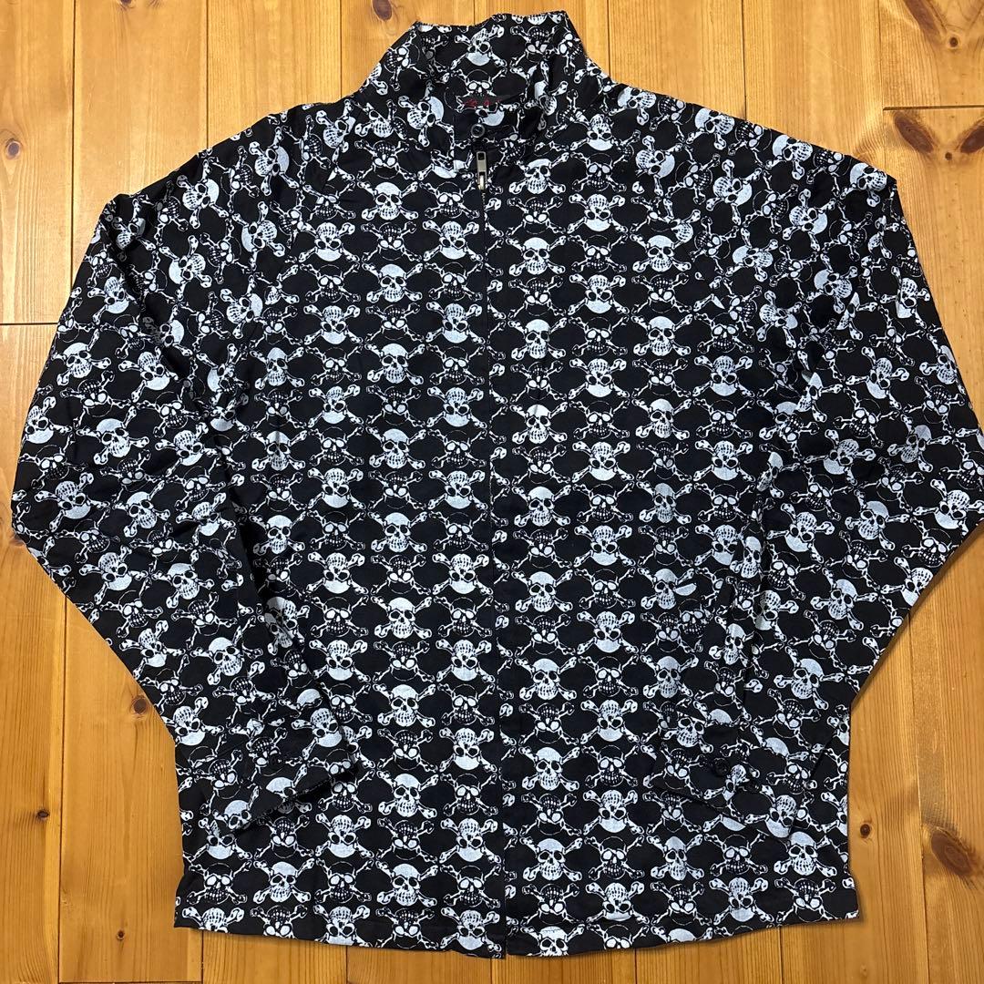 【LIFE'S A BEACH 】スカル柄スウィングトップ L