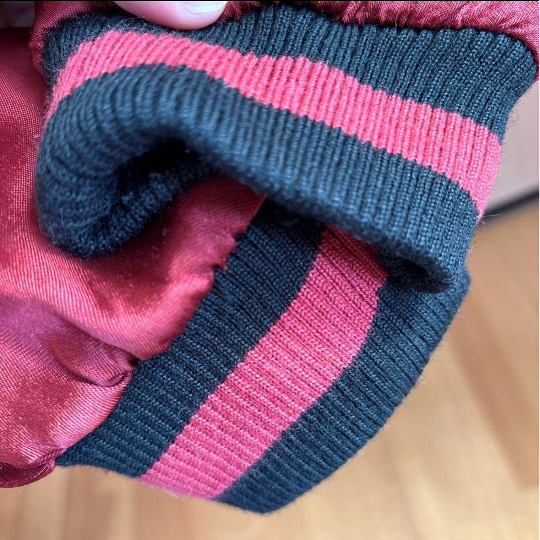 ドラゴン刺繍スカジャン 黒赤