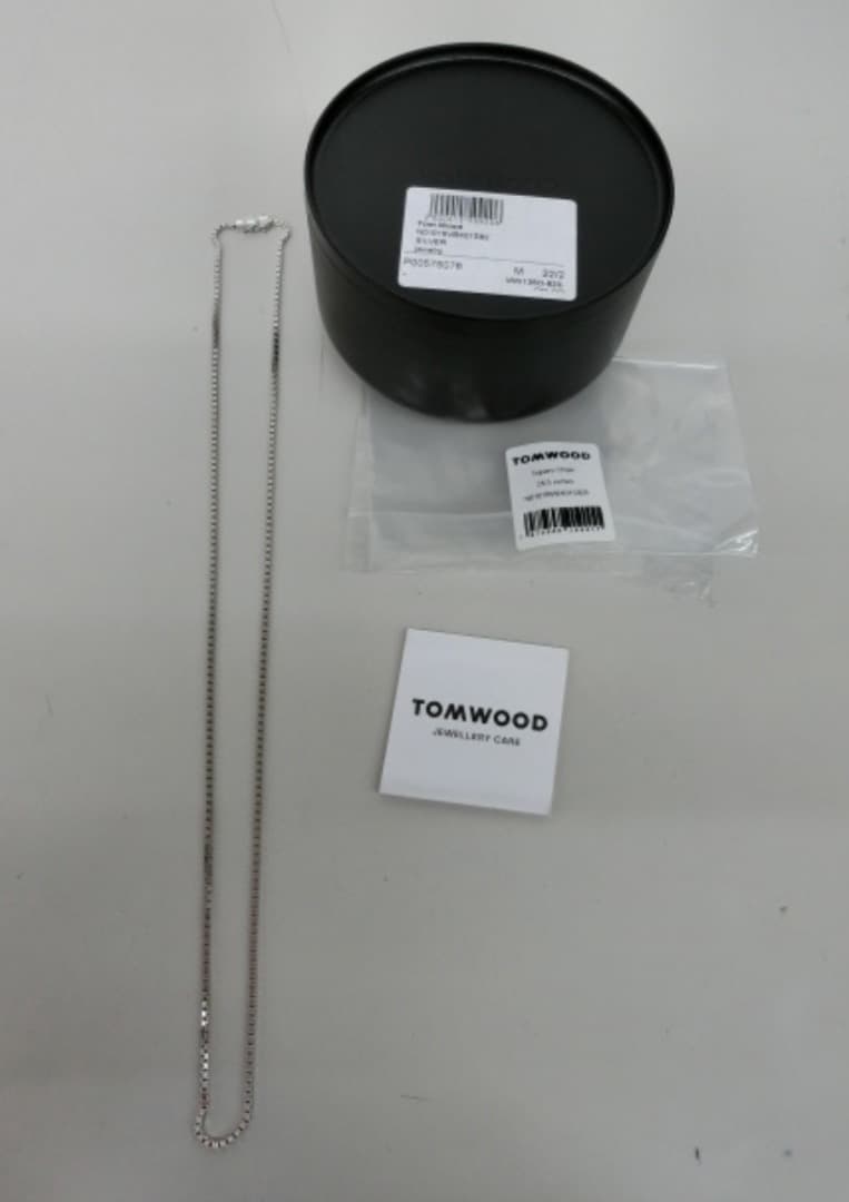 新品正規品【Tom Wood】スクエアチェーン シルバー ネックレス