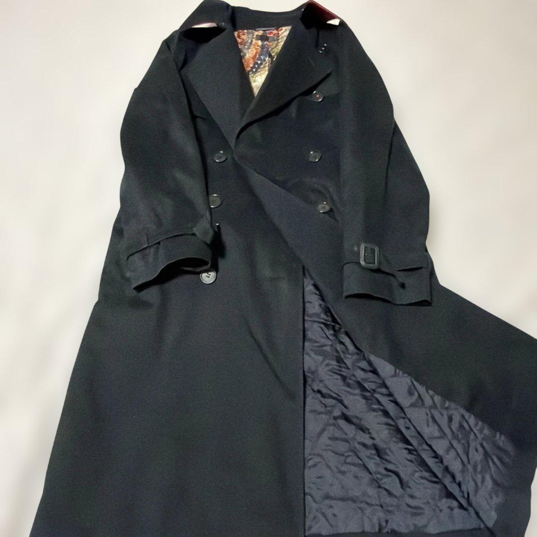 ポールスミス　ブラック トレンチコート レッド襟