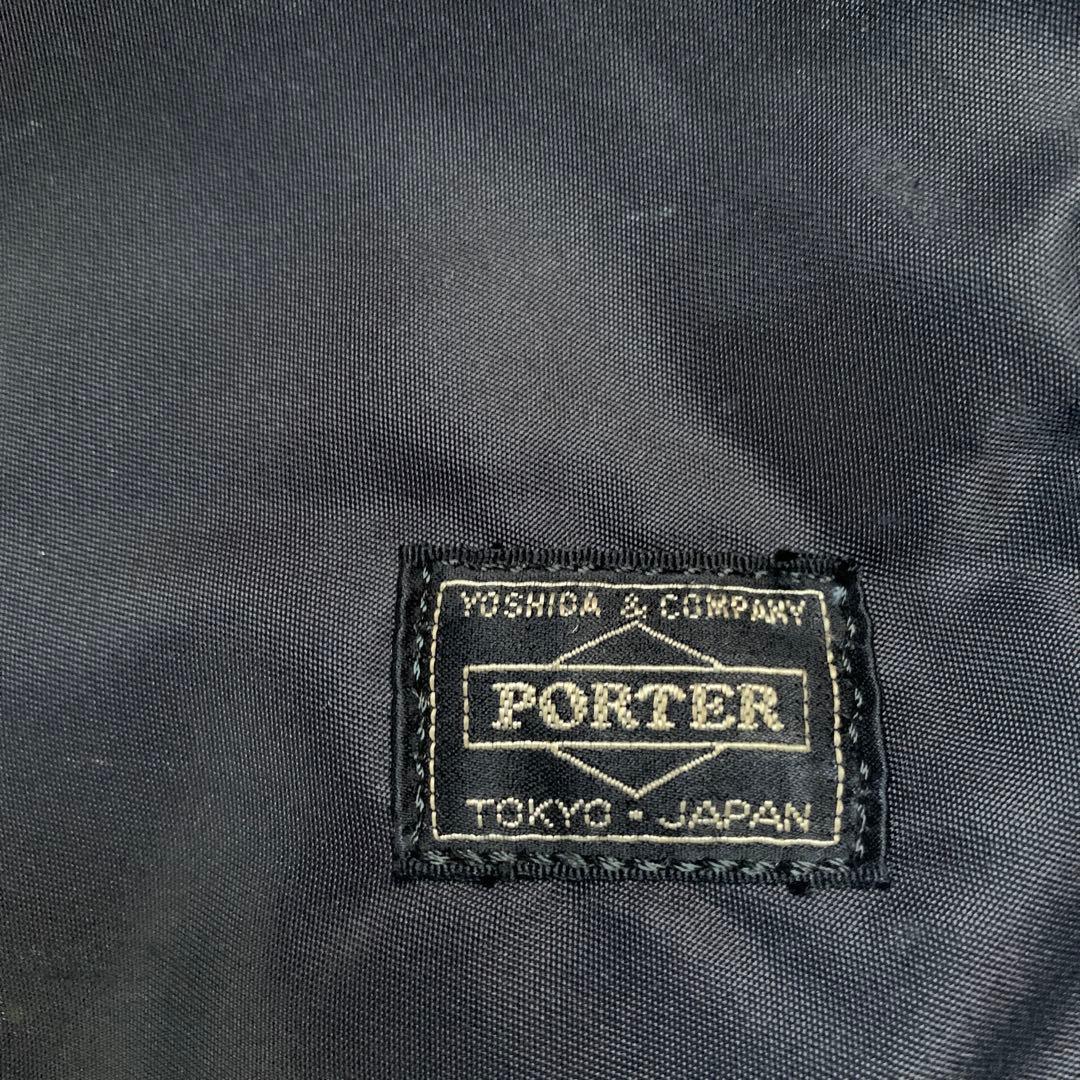 PORTER クリーム　ブラック ブラウン　トートバッグ　ナイロン