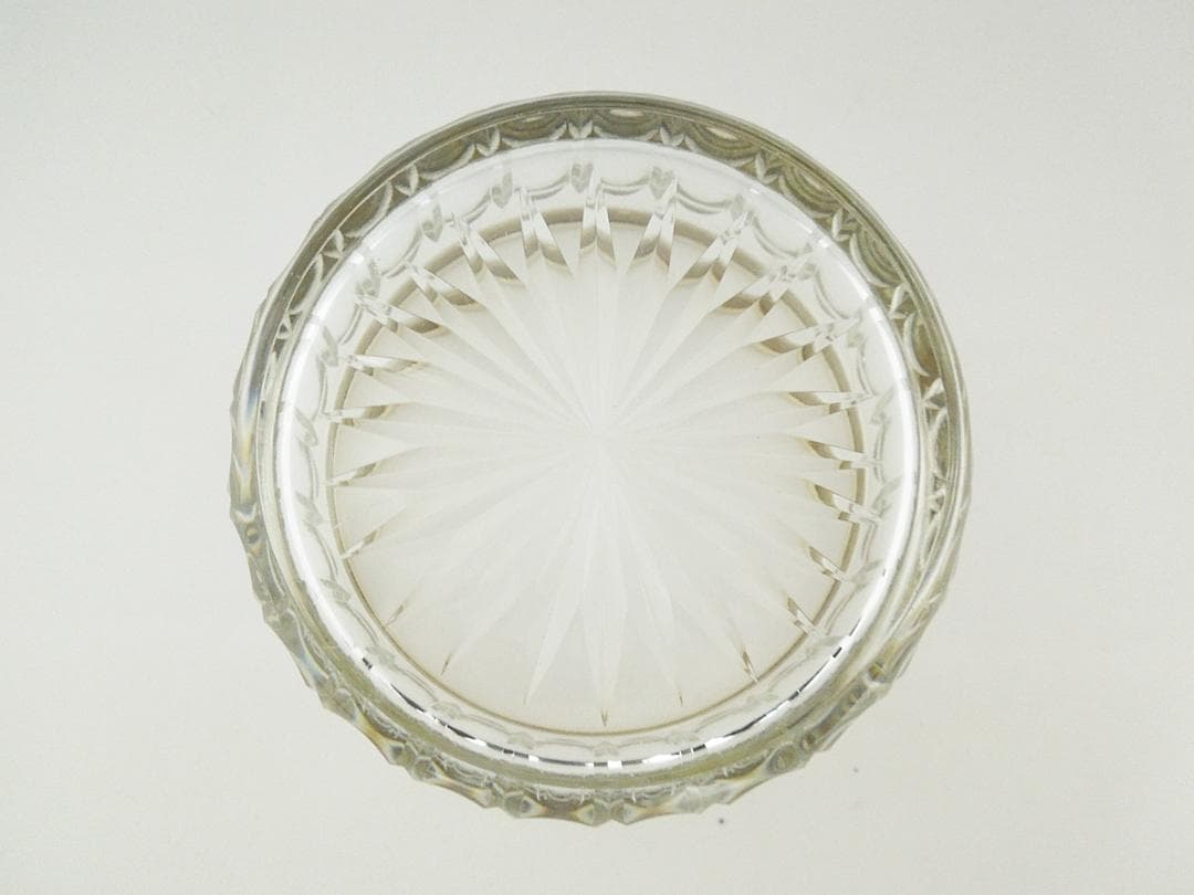 フランス　シルバーガラス蓋物　アール・デコ　Atelier moderne　純銀