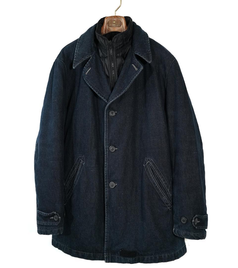 イタリア製 ARMANI JEANS デニム コート ライナー付き 48サイズ